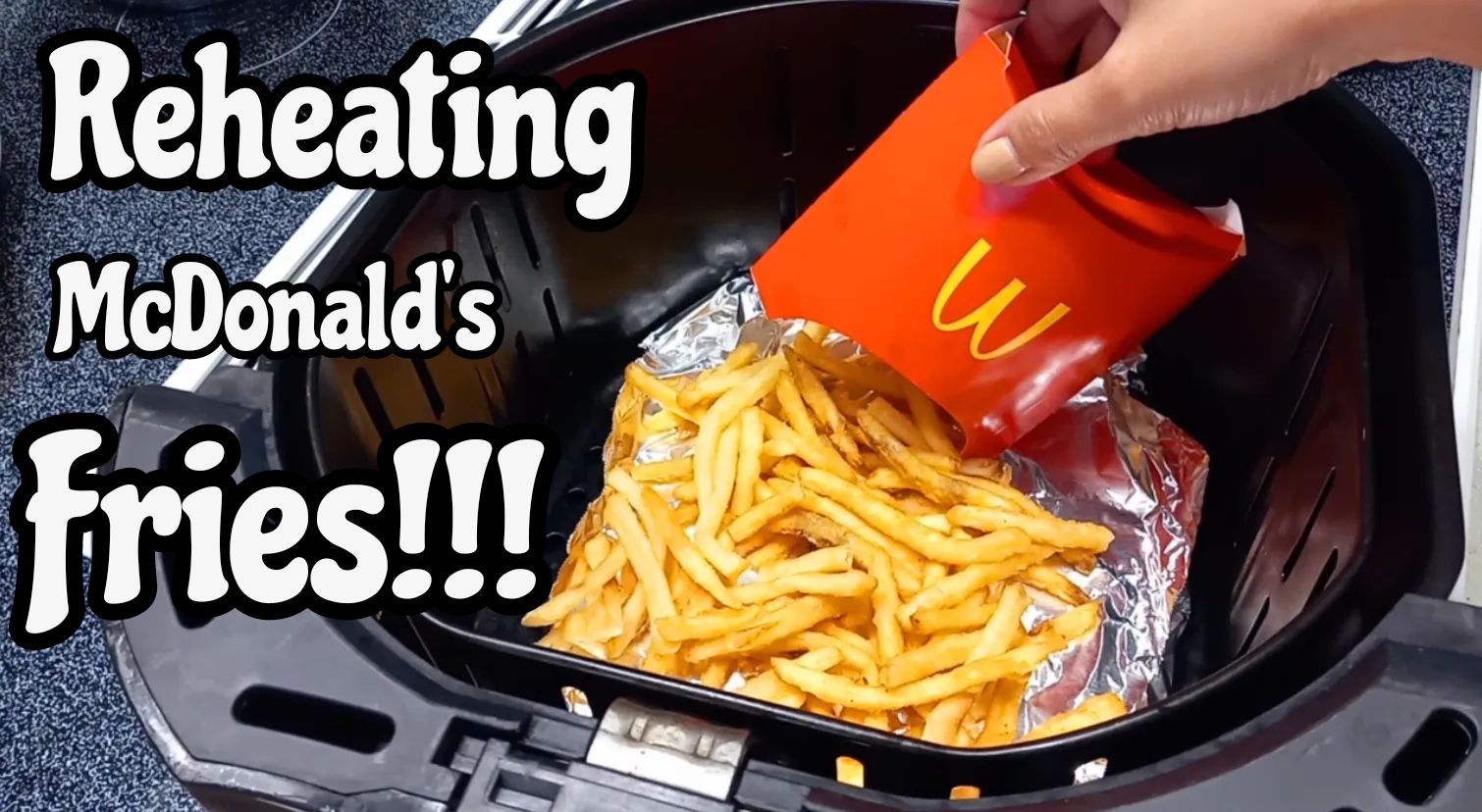 Reheating fries in an air fryer