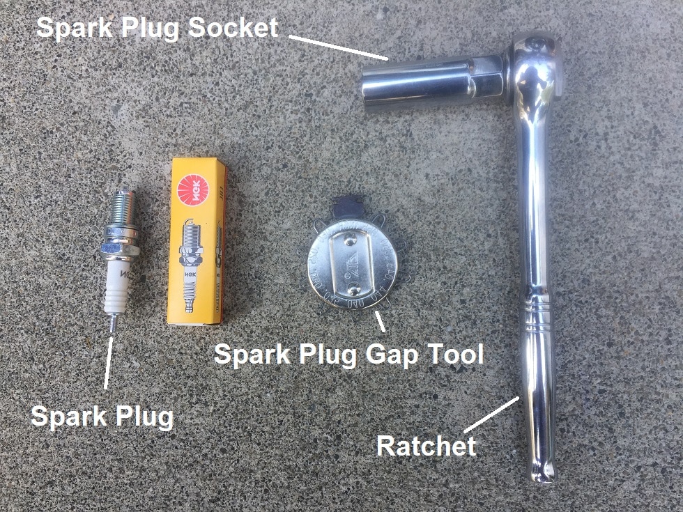 Image demonstrating how to change spark plugs