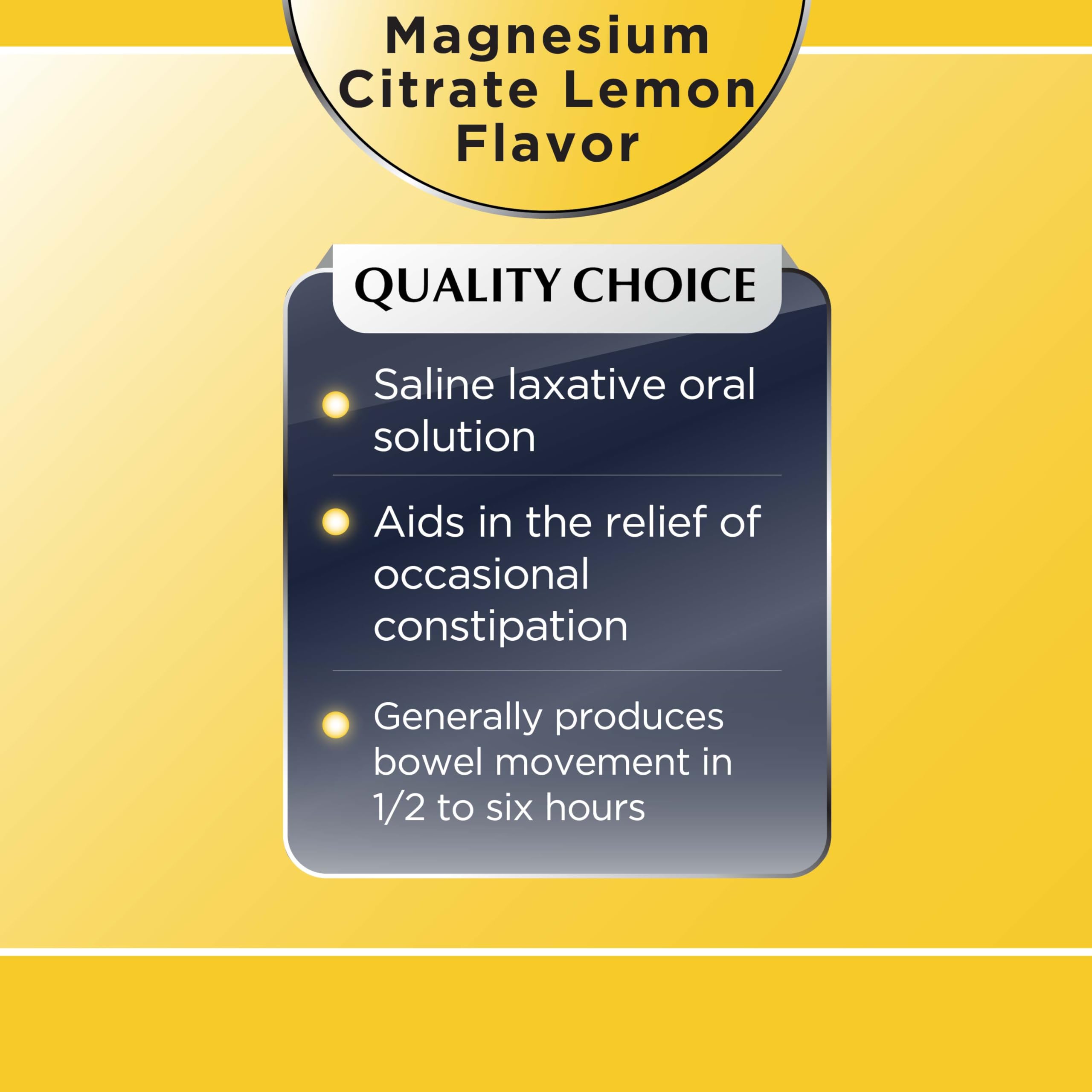 How long does it take for magnesium citrate to work