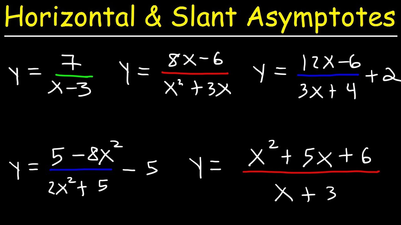 methods to find horizontal asymptotes