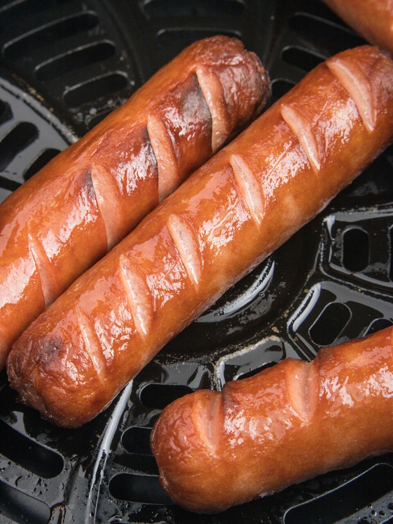 Air Fry Hot Dogs