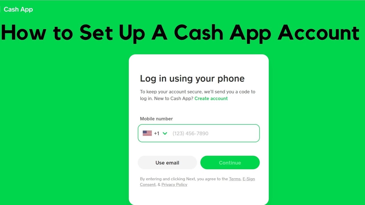 Cash App Setup