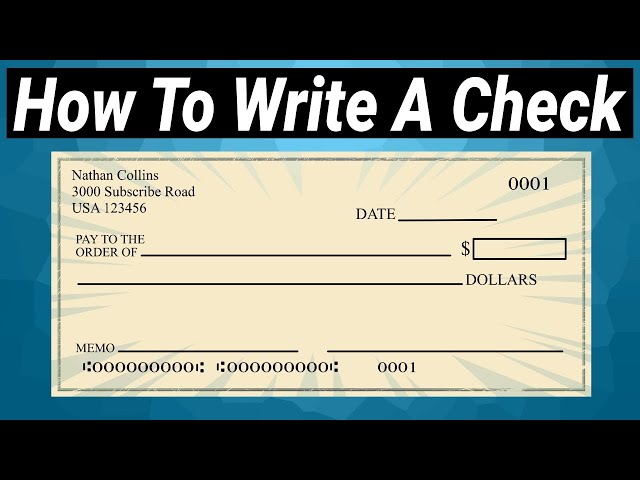 How to Fill a Check